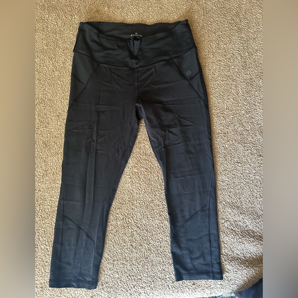 Athleta Leggings with cute air holes on lower leg.